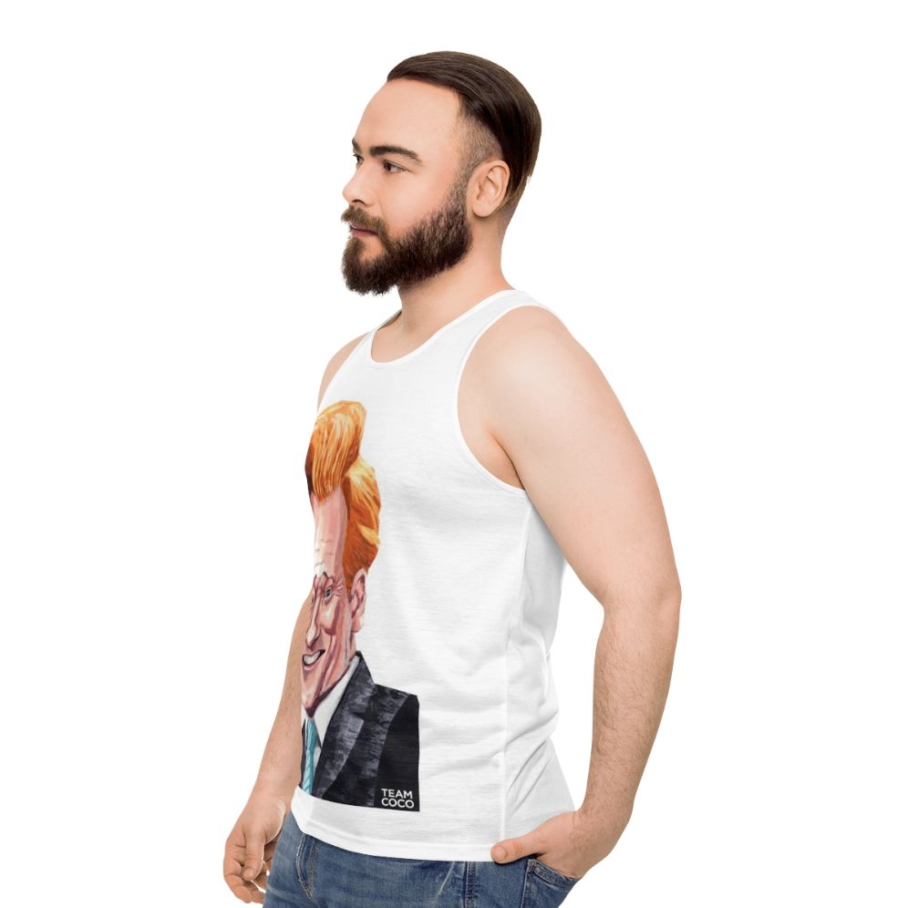 Conan O'Brien Team Coco Unisex Tank Top - men side