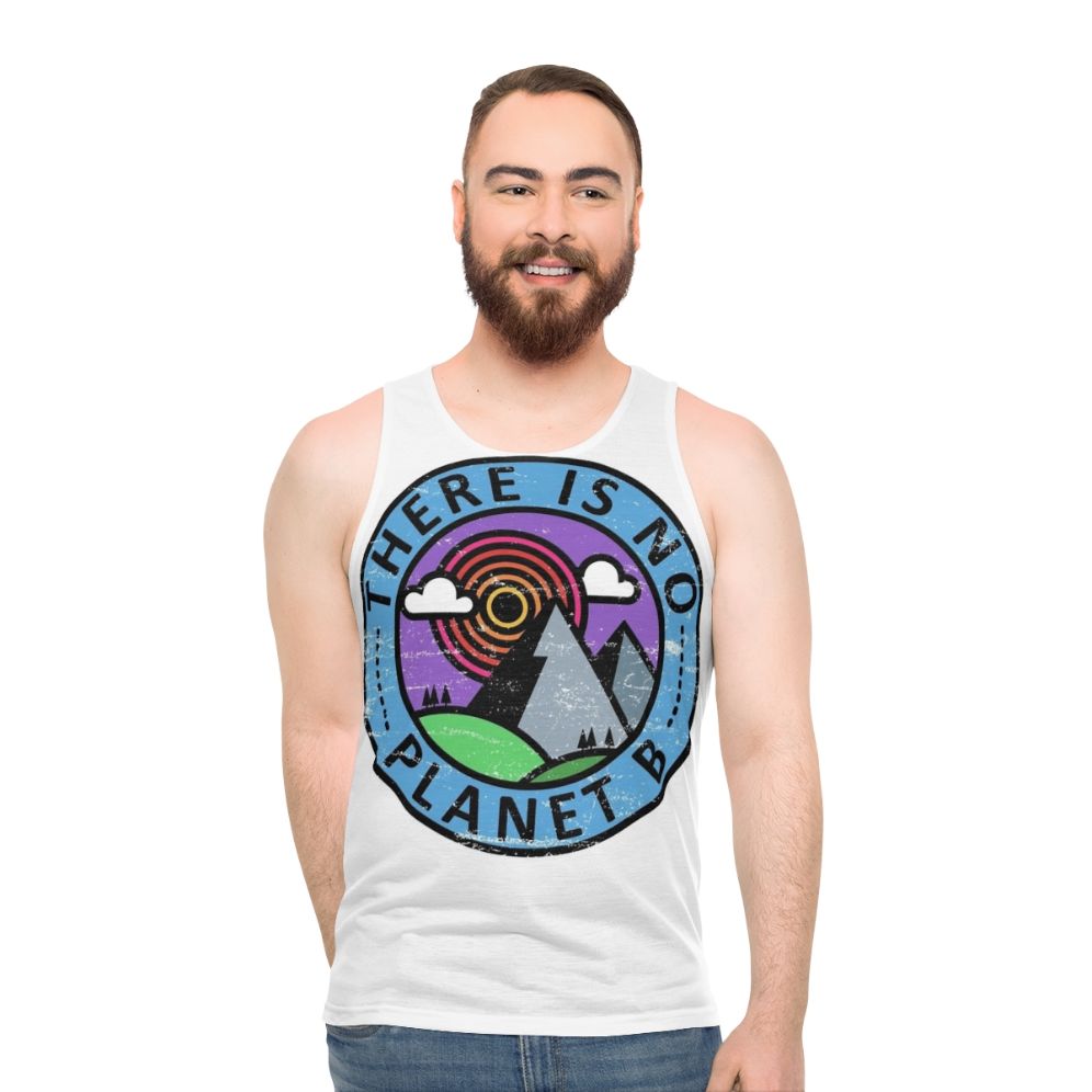 Eco-friendly "There Is No Planet B" unisex tank top - men