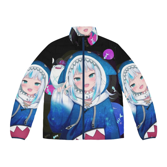 Gawr Gura Hololive EN vtuber anime inspired puffer jacket