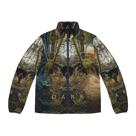 Dark Netflix series poster print puffer jacket