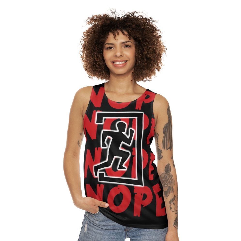 Unisex "Not Today" Tank Top for Horror Game Survivor Fans - women