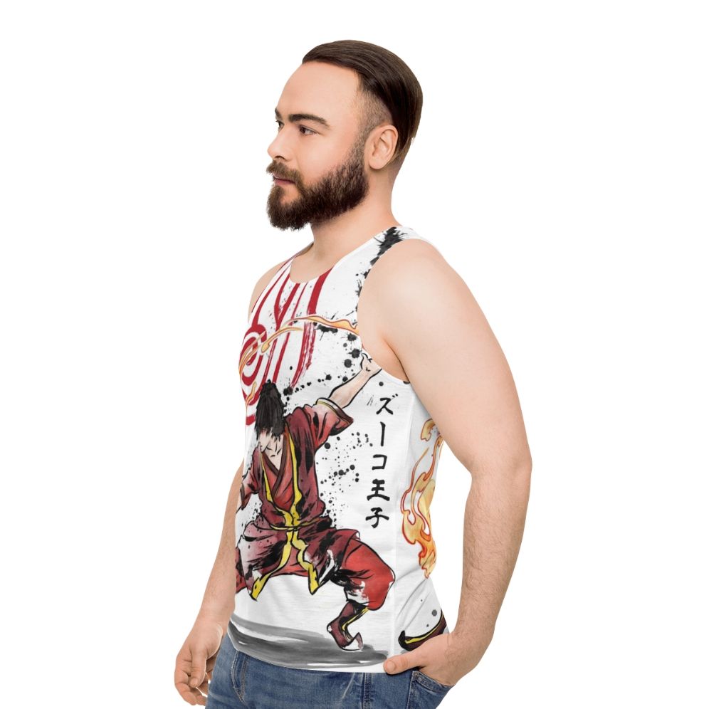 Fire Nation Unisex Avatar Tank Top - men side