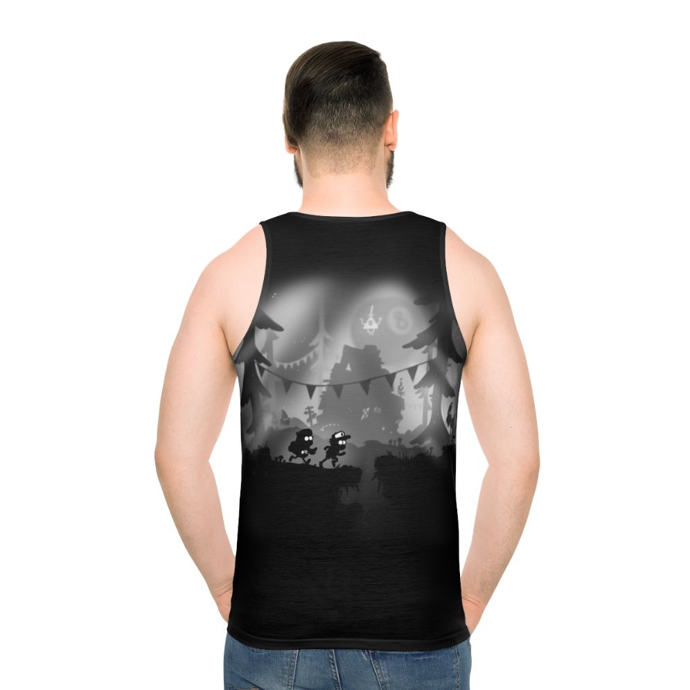 Gravity Falls Dipper and Mabel Unisex Tank Top - men back