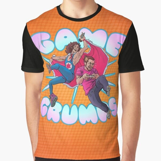 Game Grumps YouTube Gamer T-Shirt featuring the popular gaming personalities Danny Sexbang, Egoraptor, and Arin Hanson