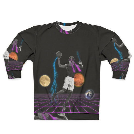 Retro Greek God Zeus Basketball Sweatshirt