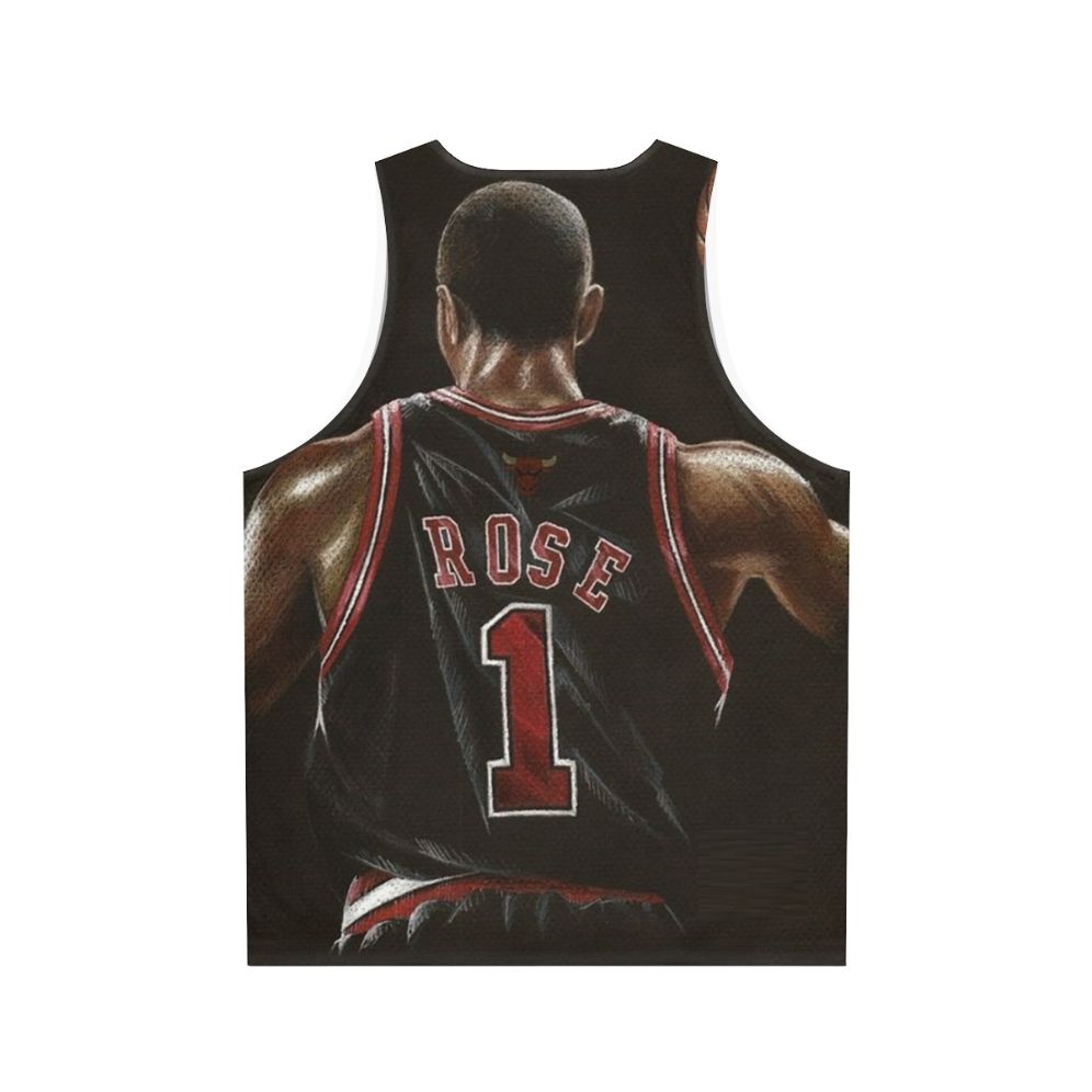 Derrick Rose Unisex Basketball Tank Top - Back