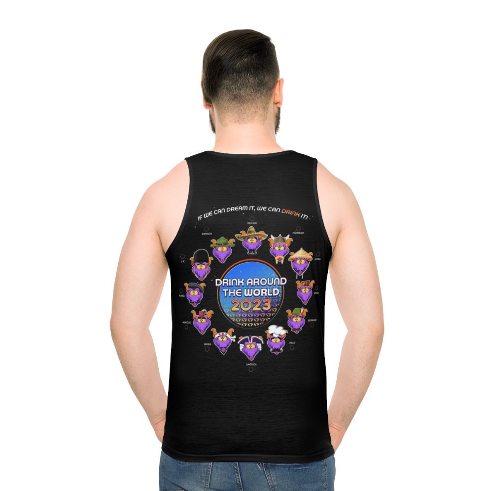 Drink Around the World 2023 Unisex Disney Tank Top - men back