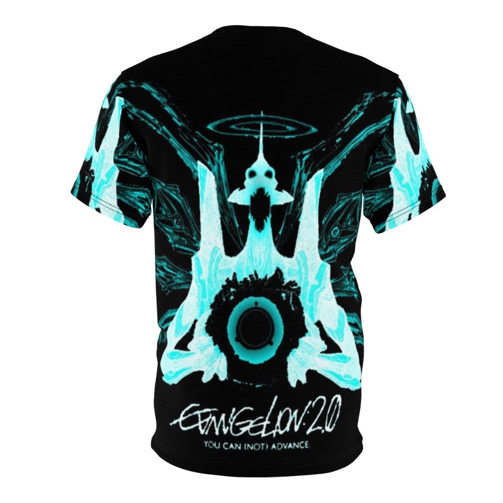 Evangelion T-shirt featuring a bold angel logo design inspired by the iconic anime series. - Back