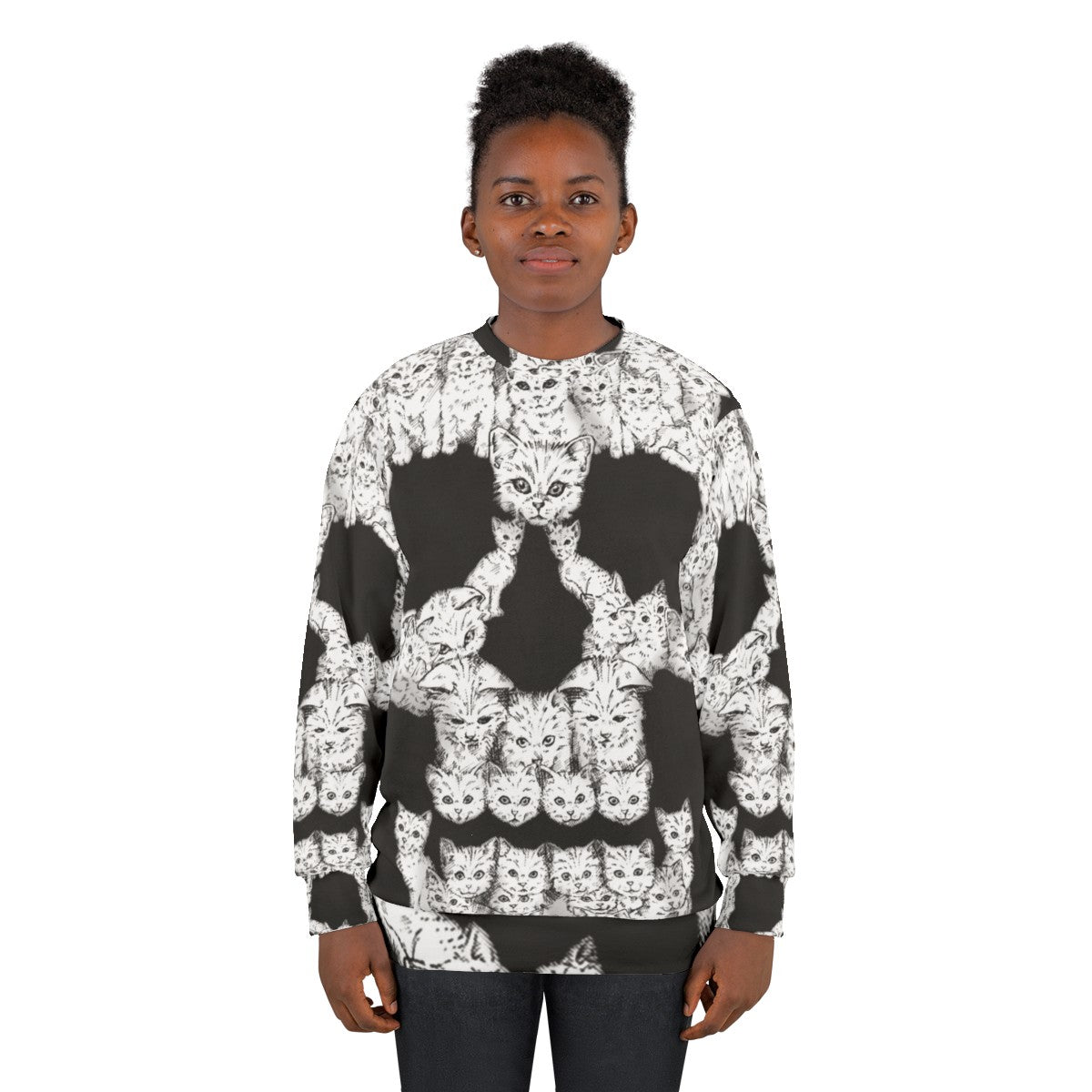 Tough and Edgy Skulls Sweatshirt - women