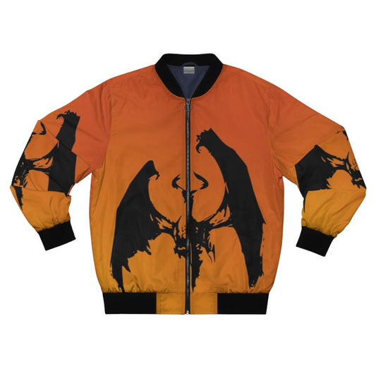 Nicol Bolas Abstract Bomber Jacket - Magic: The Gathering Planeswalker Design