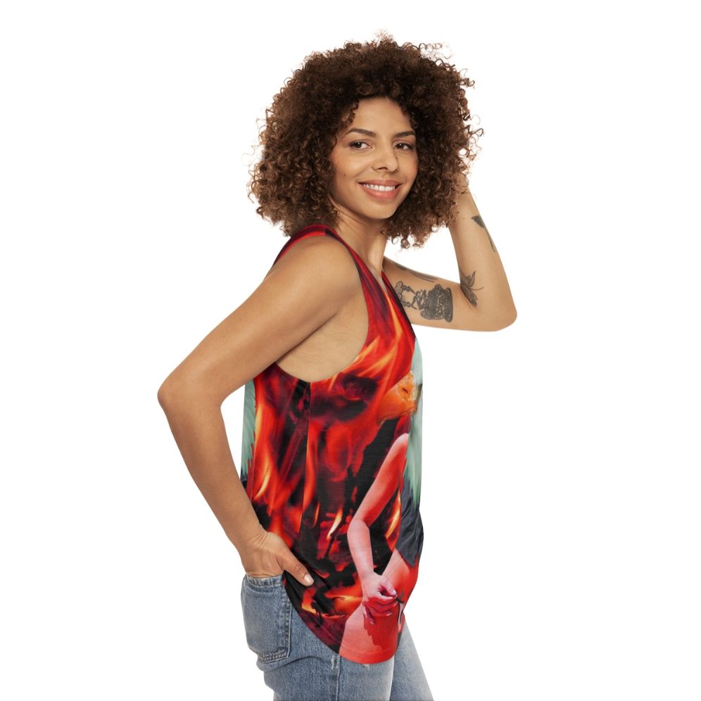 Vibrant phoenix unisex tank top - women side