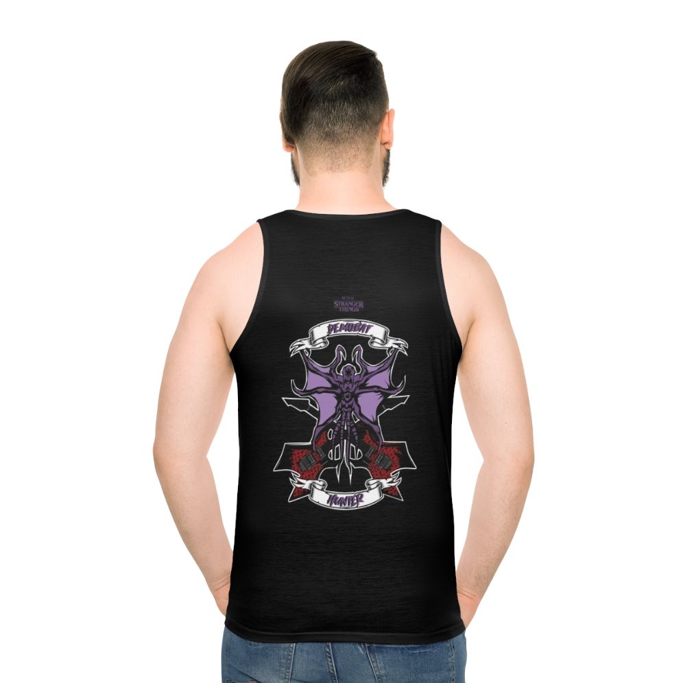 Stranger Things Demobat Hunter Unisex Tank Top - men back