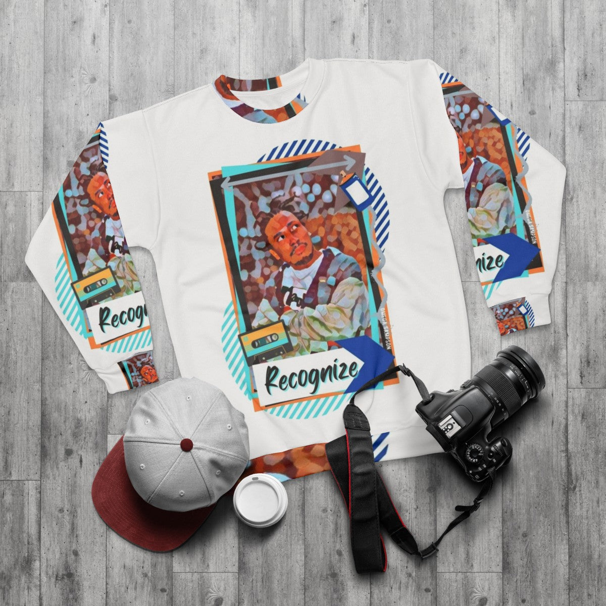 Retro ODB Sweatshirt for Hip Hop Lovers - flat lay