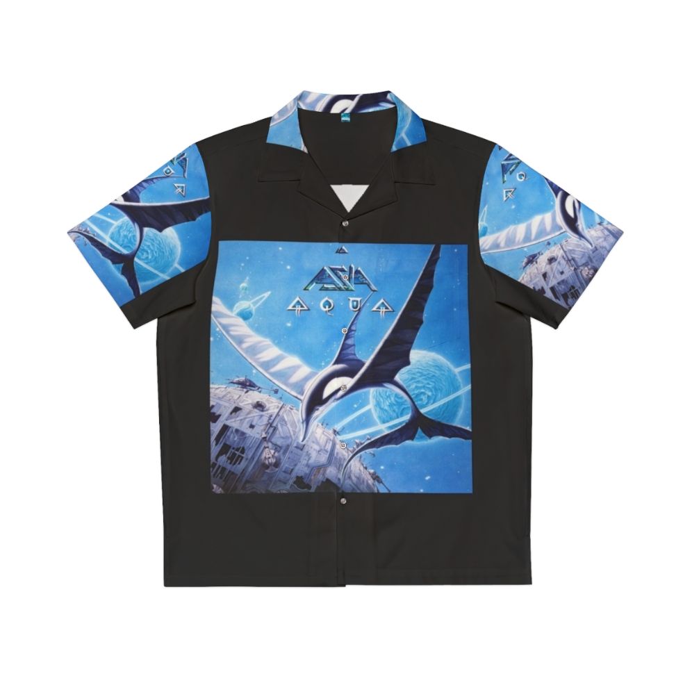 Asia Aqua Hawaiian Shirt with Vibrant Tropical Print