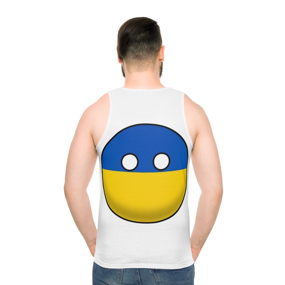 Ukraine Countryball Unisex Tank Top - men back