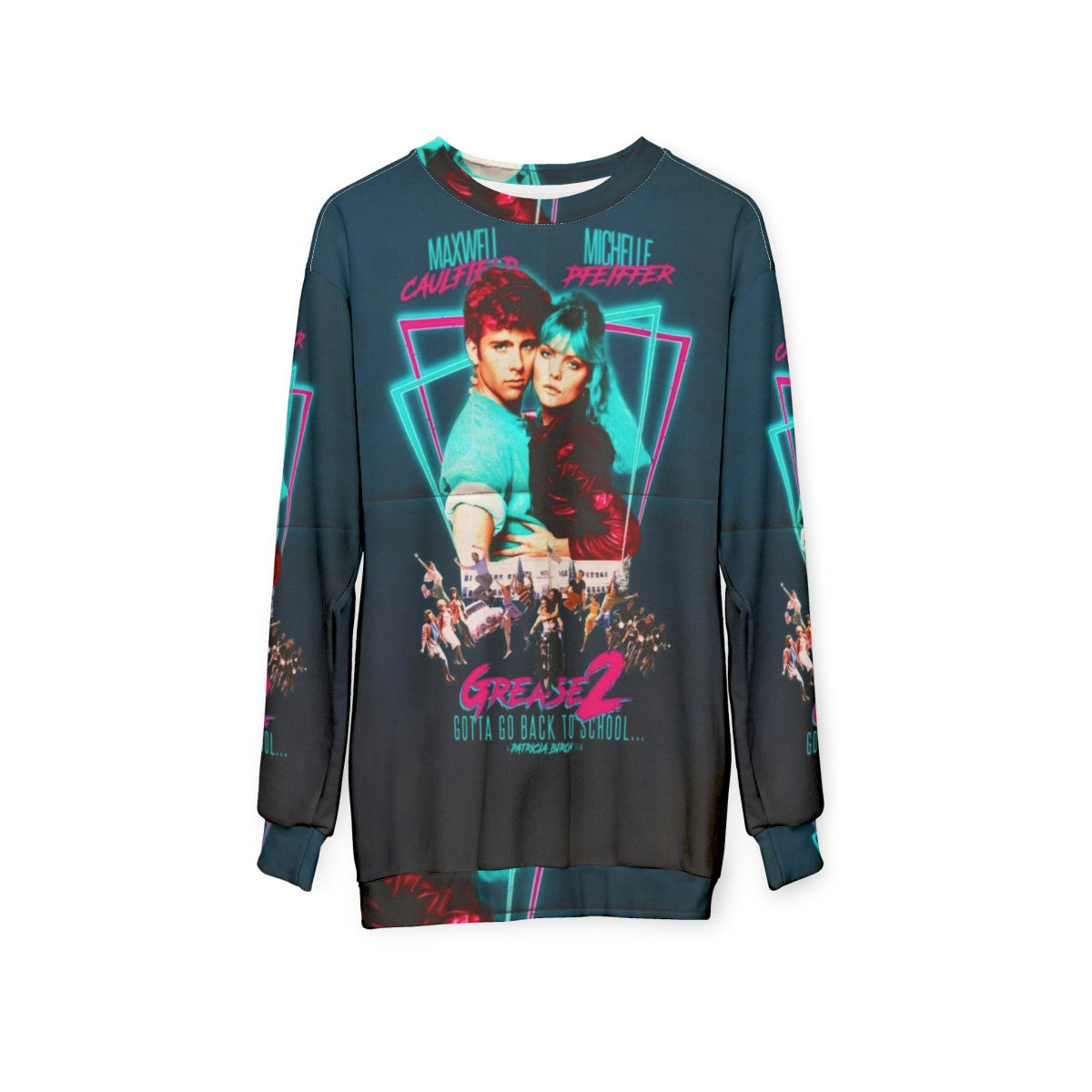 Neon 80s Grease 2 Cult Classic Sweatshirt - hanging