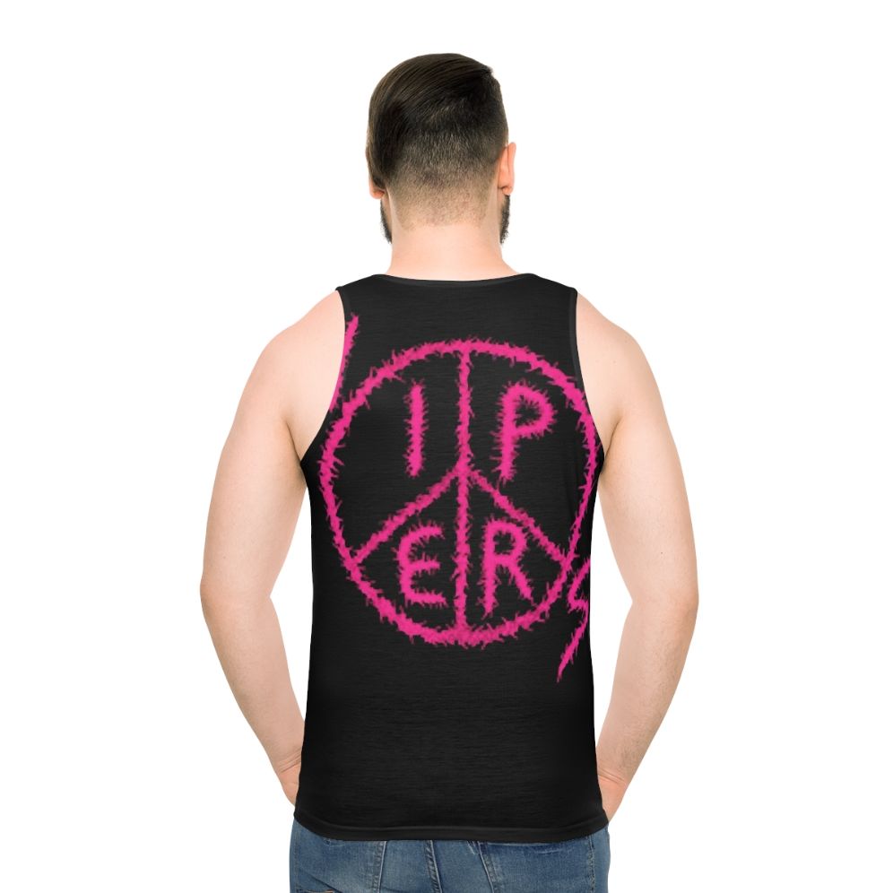 Wipers Band Logo Classic Punk Rock Unisex Tank Top - men back