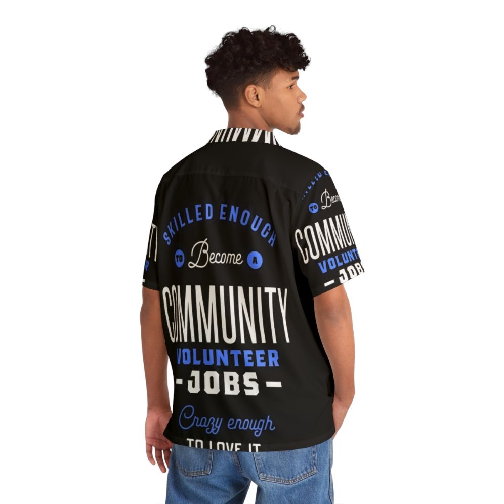 Community Volunteer Jobs Hawaiian Shirt for Professionals - People Back