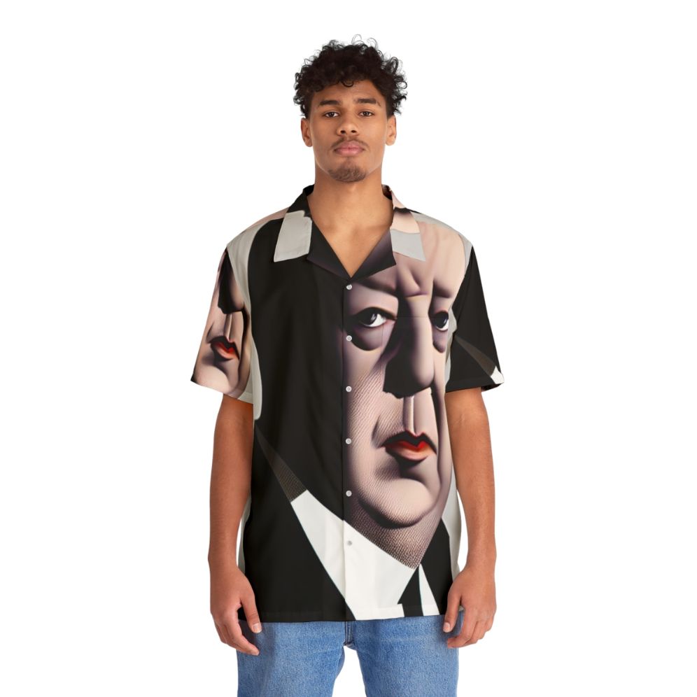 Alfred Hitchcock Portrait Hawaiian Shirt - Lifestyle