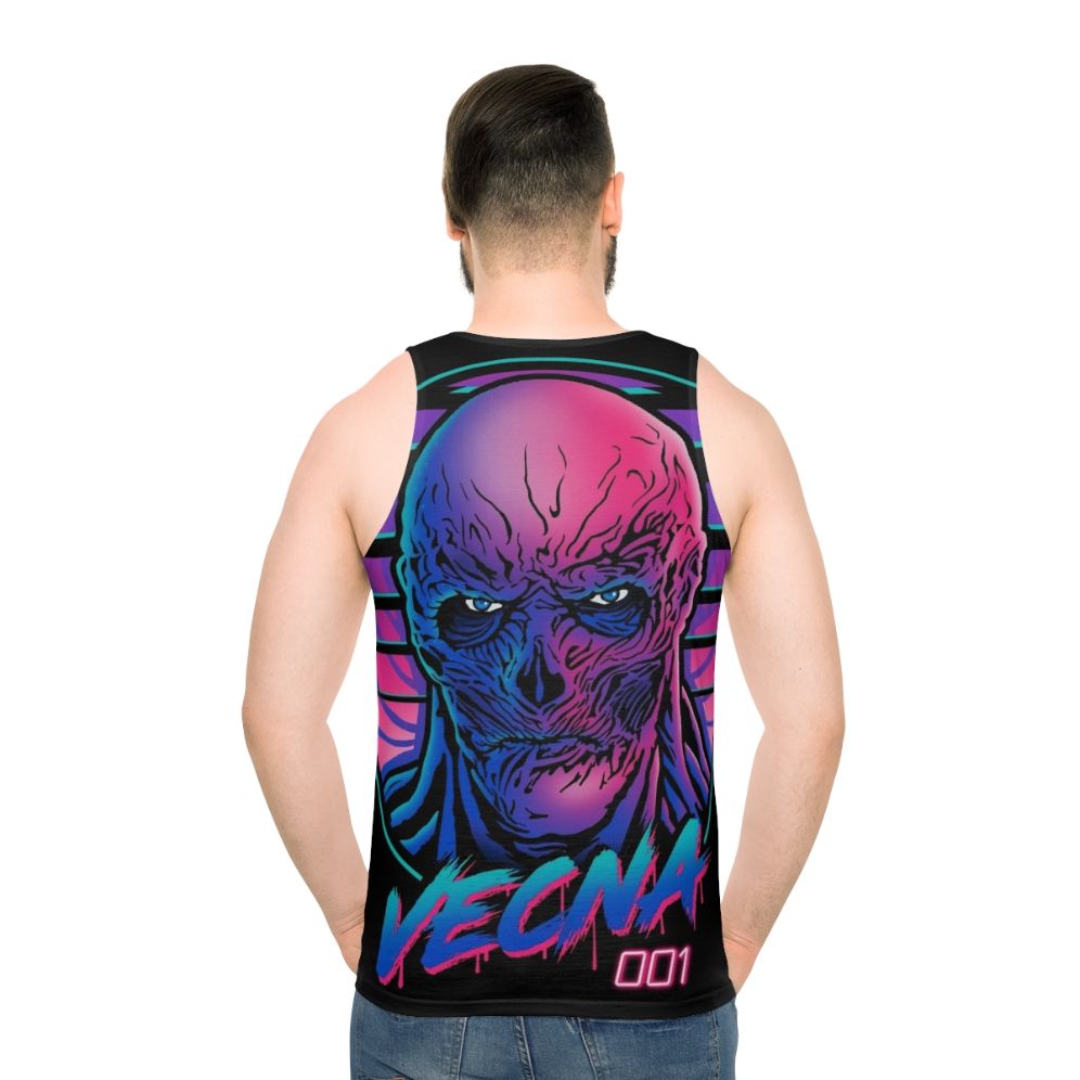 Retro Vecna horror fantasy tank top - men back