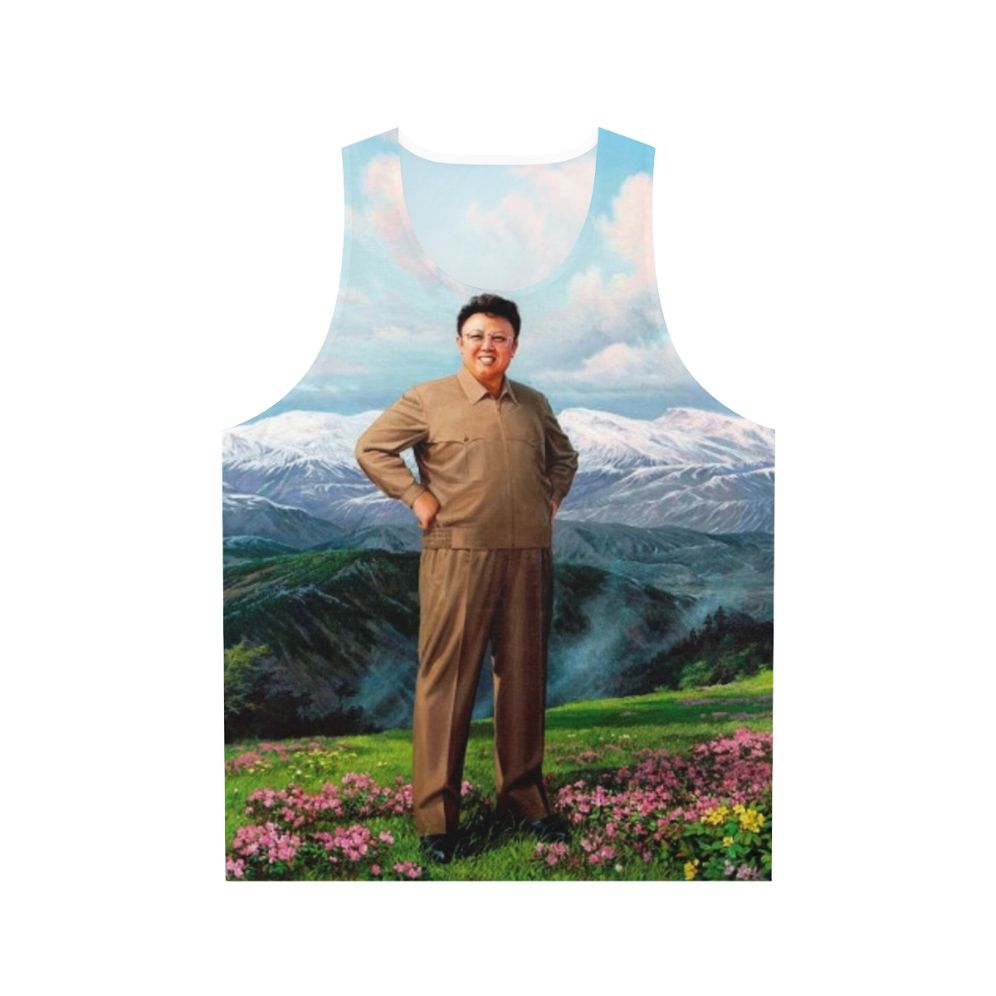 Supreme Leader Kim Jong Il Unisex Humor Tank Top