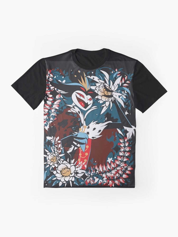 Helluva Boss Stolas Character Graphic T-Shirt - Flat lay