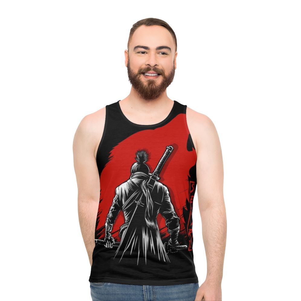 One armed wolf sekiro inspired unisex tank top - men