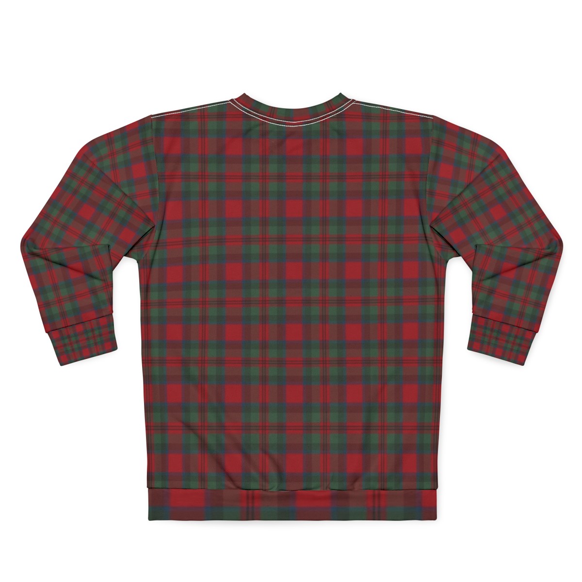 Clan Macduff Tartan Red Scottish Plaid Sweatshirt - Back