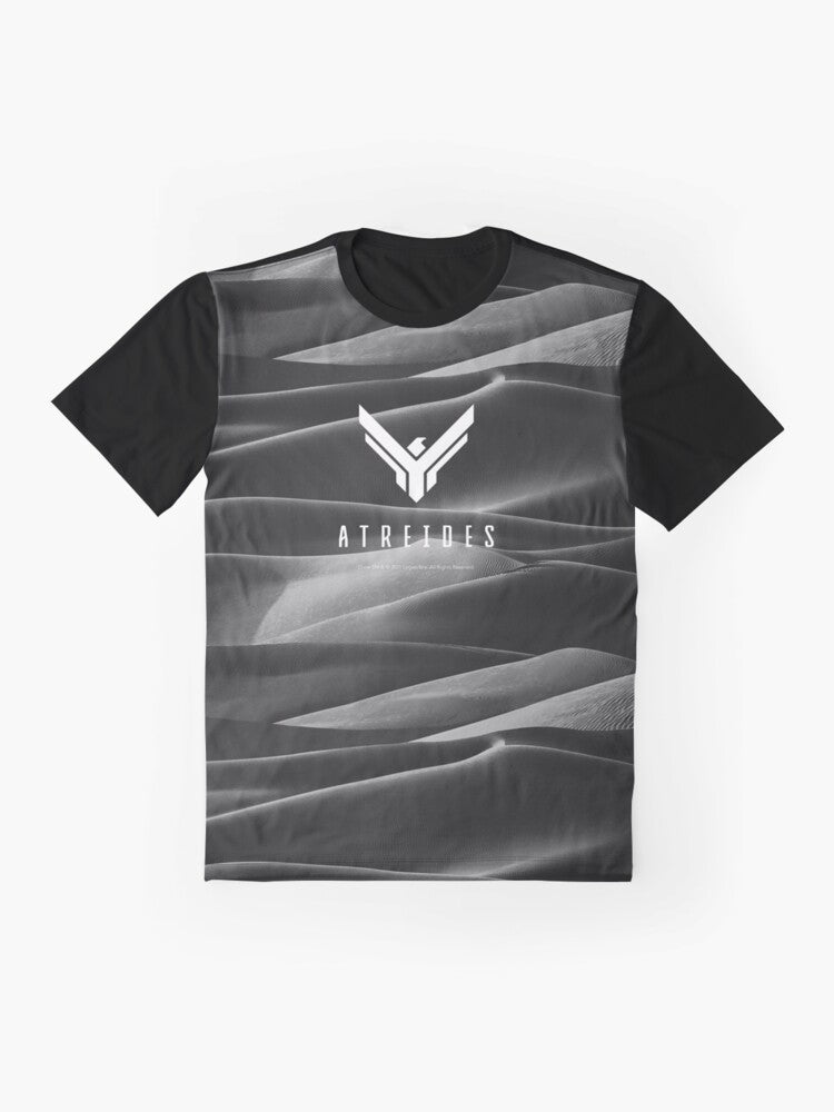 Dune Atreides faction symbol graphic t-shirt - Flat lay