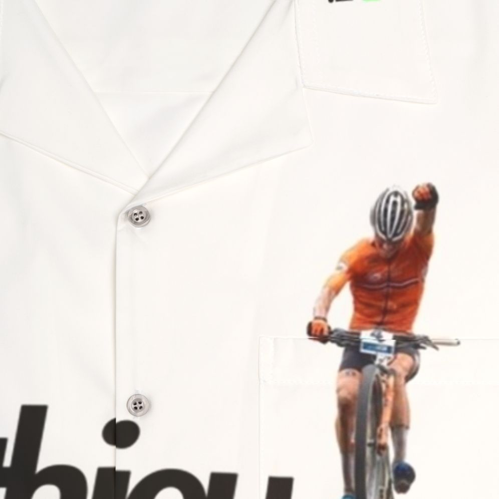 Mathieu Van Der Poel MVDP Hawaiian Cycling Jersey - Detail