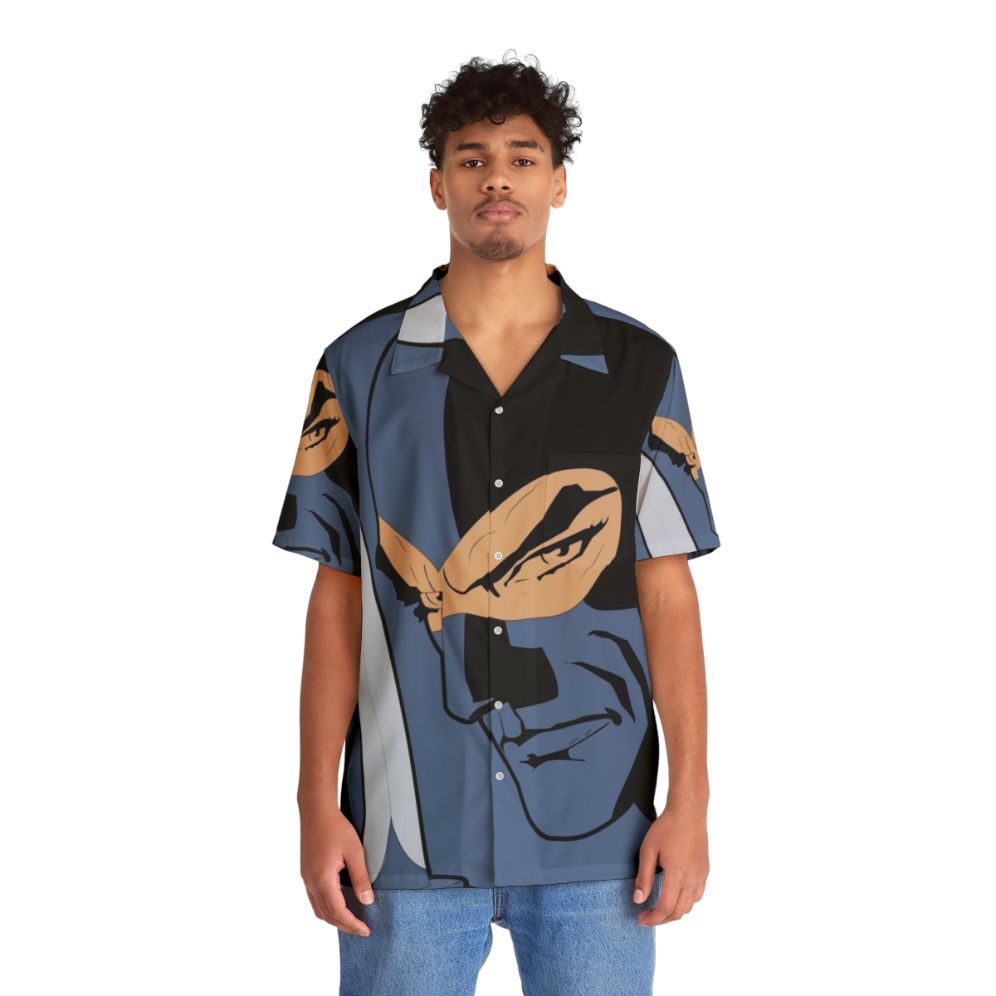 Diabolik Art Hawaiian Shirt featuring Italian comic book character - People Front