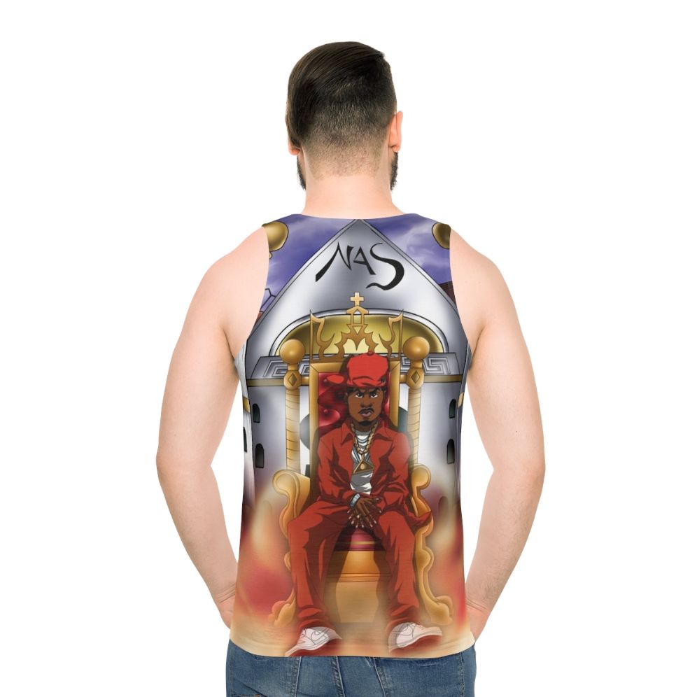 Ether Unisex Graphic Tank Top - men back