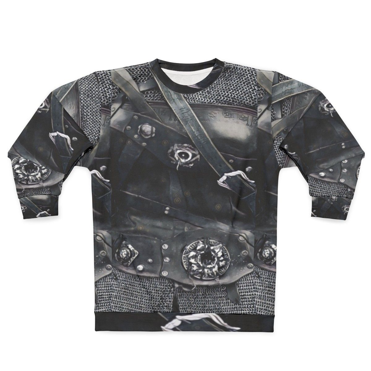 Armour gear sweatshirt with faux leather accents