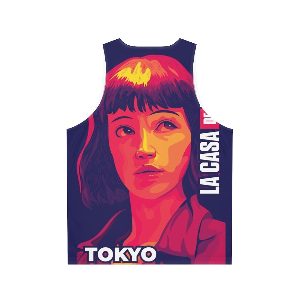 Tokyo Money Heist Unisex Tank Top - Back