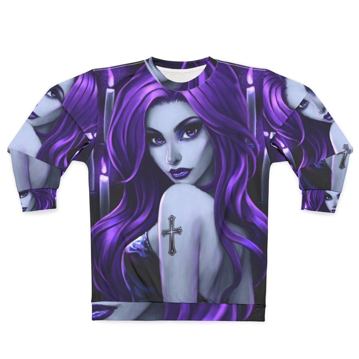 Goth beauty purple sweatshirt