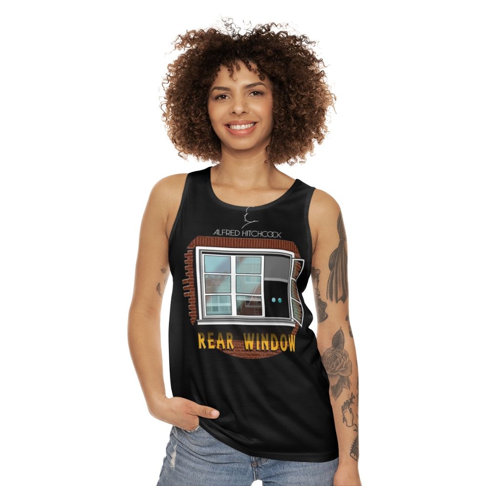 Alfred Hitchcock's "Rear Window" unisex tank top - women