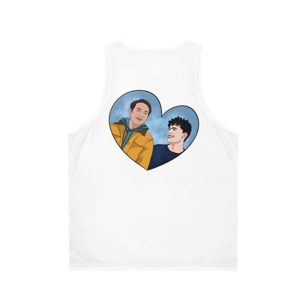 Heartstopper Nick and Charlie Unisex Tank Top - Back