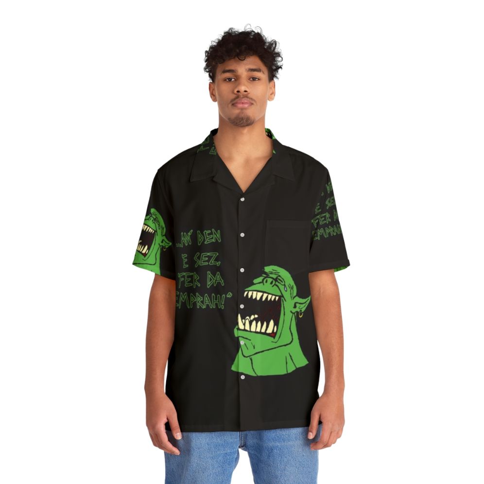 Warhammer 40K space marine Hawaiian shirt - People Front