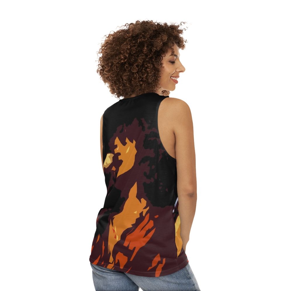 Jon Anderson Progressive Rock Unisex Tank Top - women back