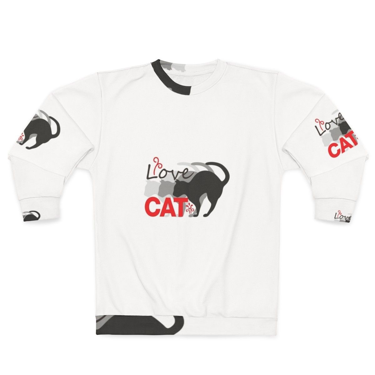 Love Cat 2 Sweatshirt for Cat Lovers