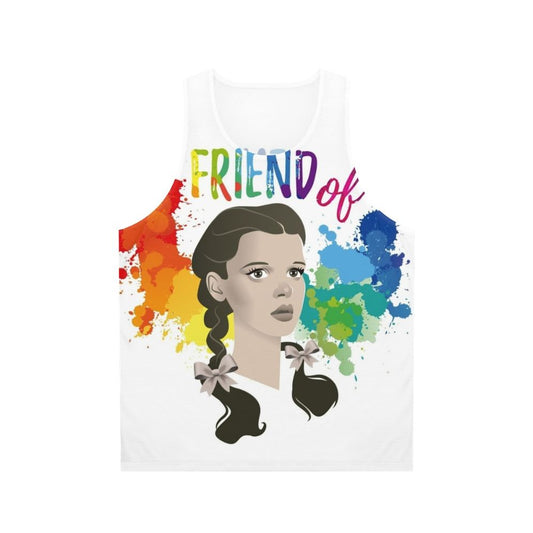 Unisex tank top with Judy Garland 'Friend of Dorothy' design