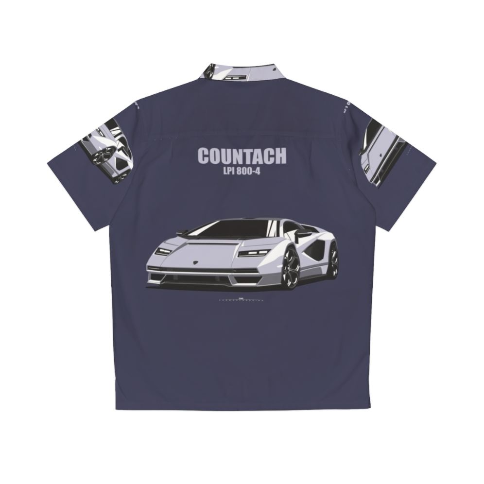 Countach LPI 800-4 Inspired Hawaiian Shirt - Back