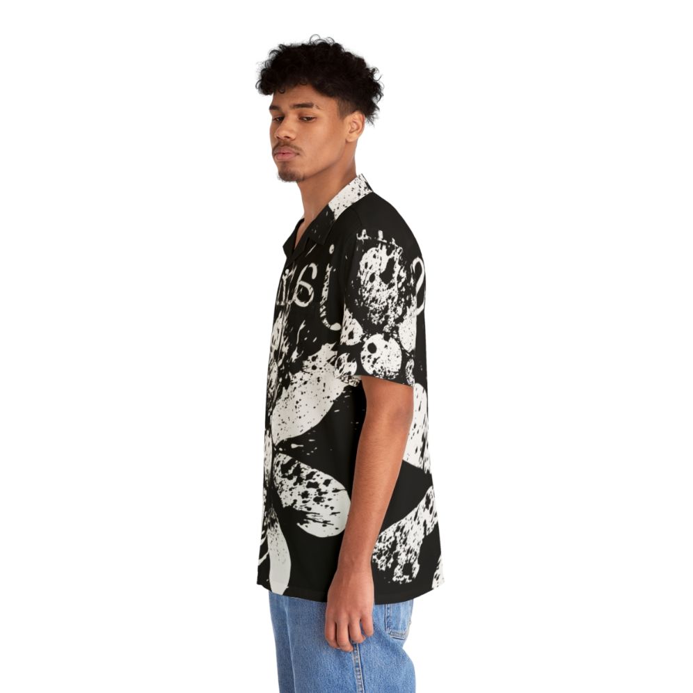 Mind-Blowing James Hawaiian Shirt with Indie Flower Print - People Left