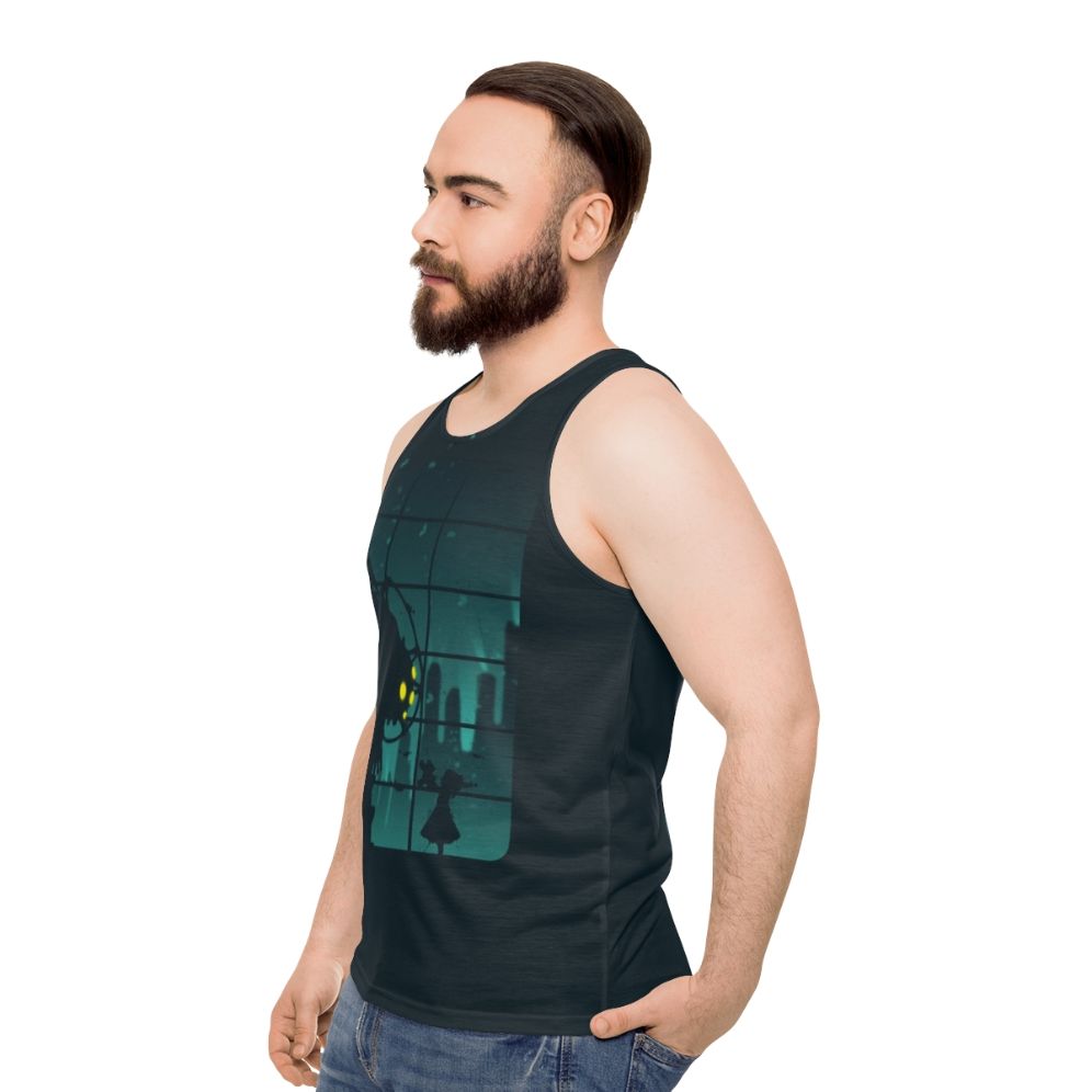 Bioshock Mr Bubbles Unisex Gaming Tank Top - men side