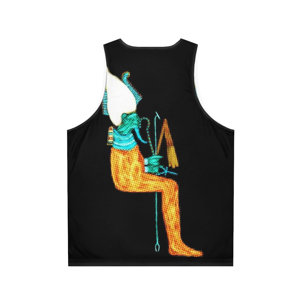 Osiris modern art Egyptian god unisex tank top - Back