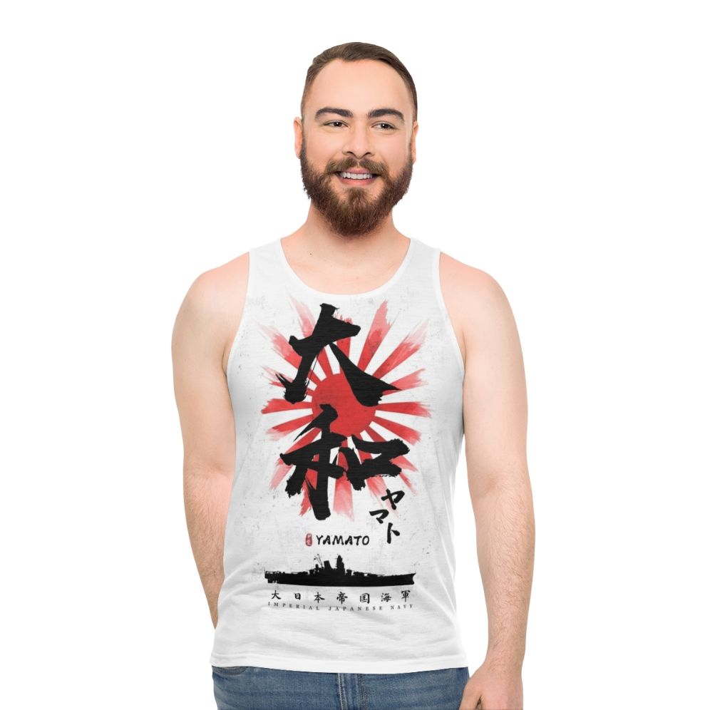 Ijn Yamato Battleship Japanese Calligraphy Unisex Tank Top - men