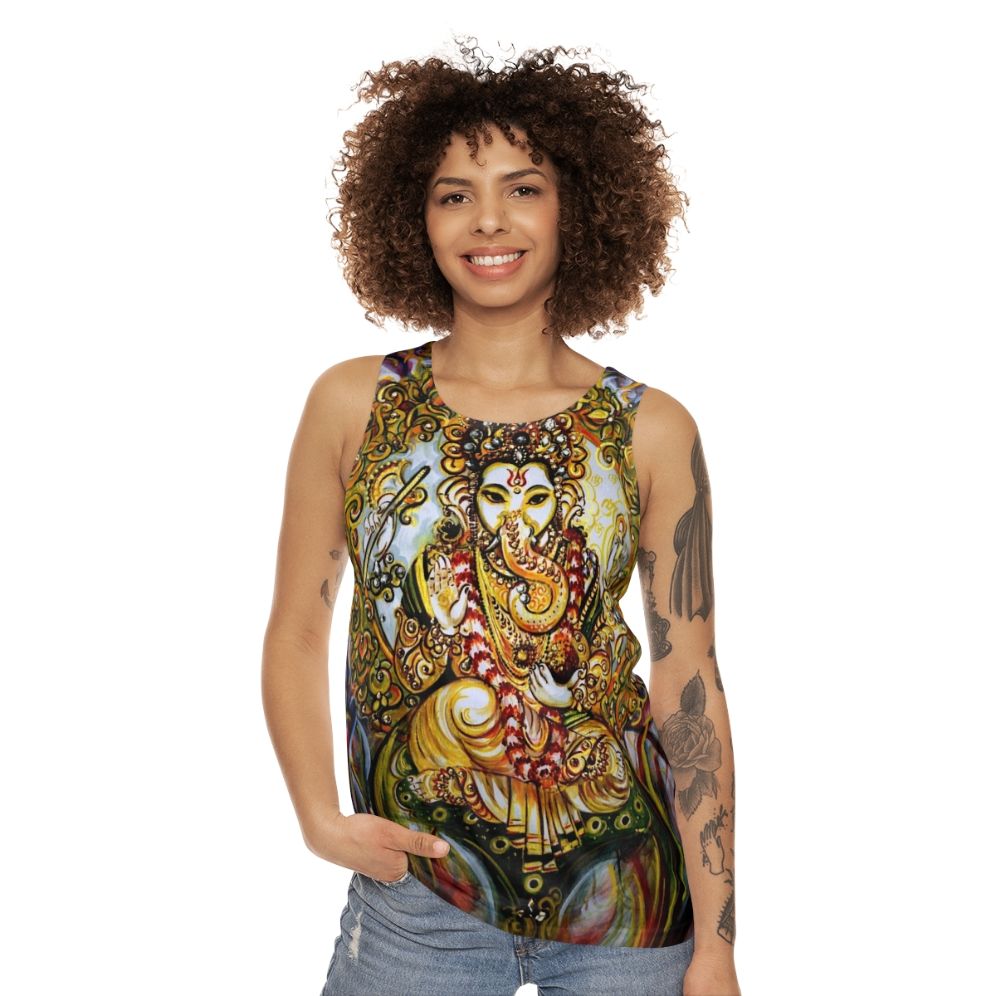 Lord Ganesha Unisex Tank Top - women