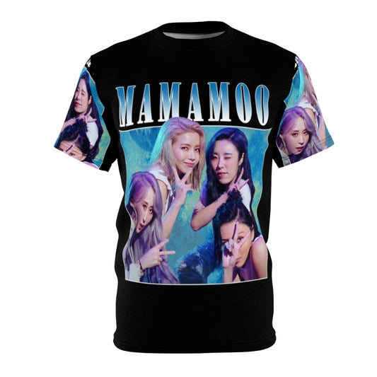 Mamamoo inspired retro-styled t-shirt with vintage kpop graphics