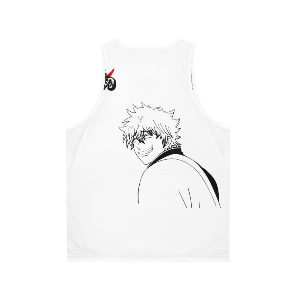 Gintoki's Smile Unisex Anime Tank Top - Back