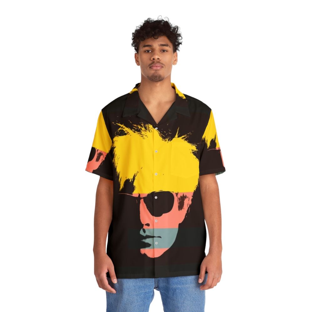 Andy Pop Art Hawaiian Shirt with Warhol Inspired Graphics - Lifestyle